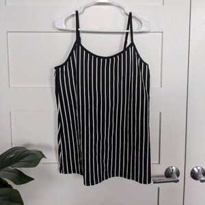 Torrid Black and White Striped Foxy Cami